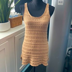 Ralph Lauren crochet shift tank / mini, EUC, Size Small